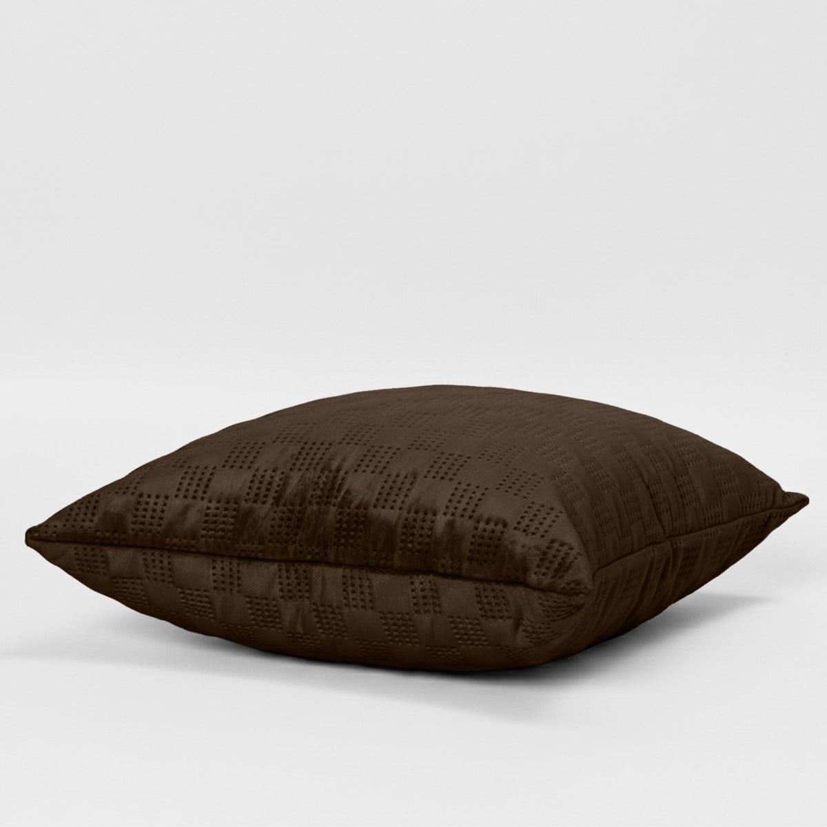 Checked Pattern Velvet Cushion Covers Pack Of 2