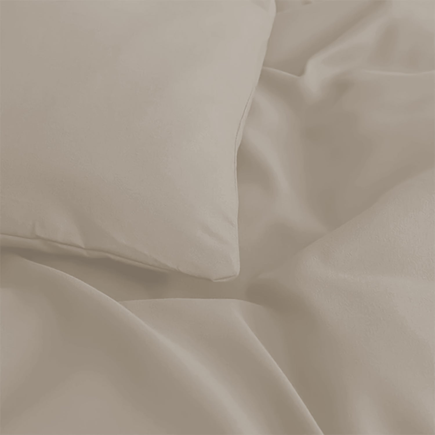 Plain Duvet Cover with Pillowcase Set