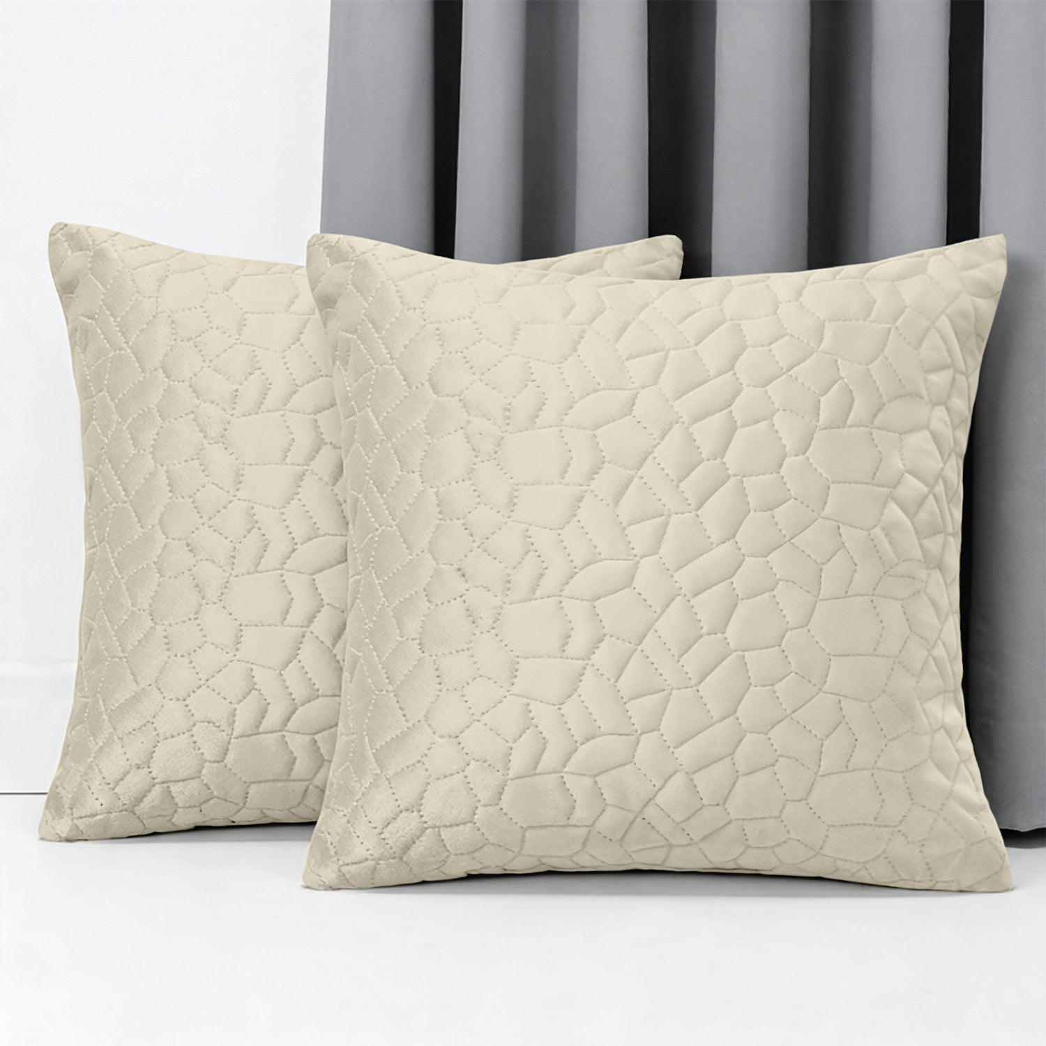 Luxury Velvet Cushion Cover with Pebble Embossed Texture – Pack Of 2