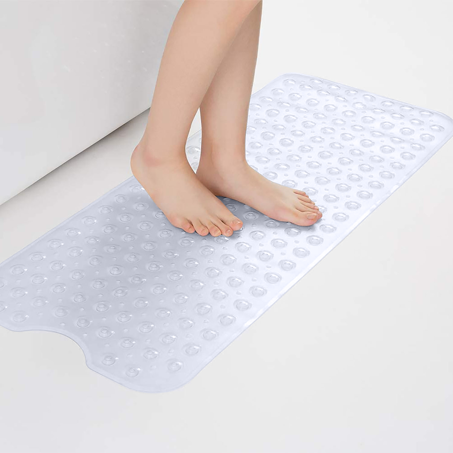 Shower Mat Extra Long Bath Mat Transparent