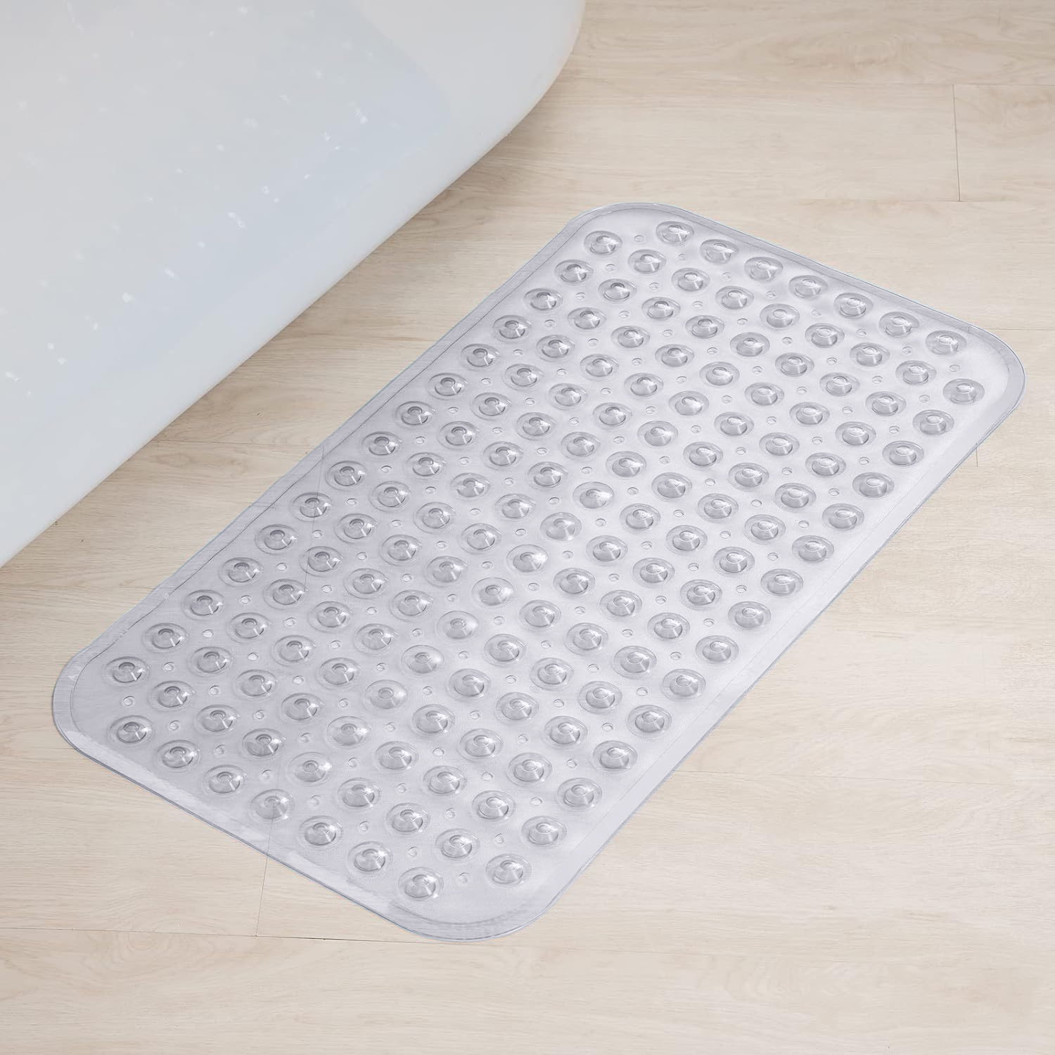 Shower Mat Extra Long Bath Mat Transparent