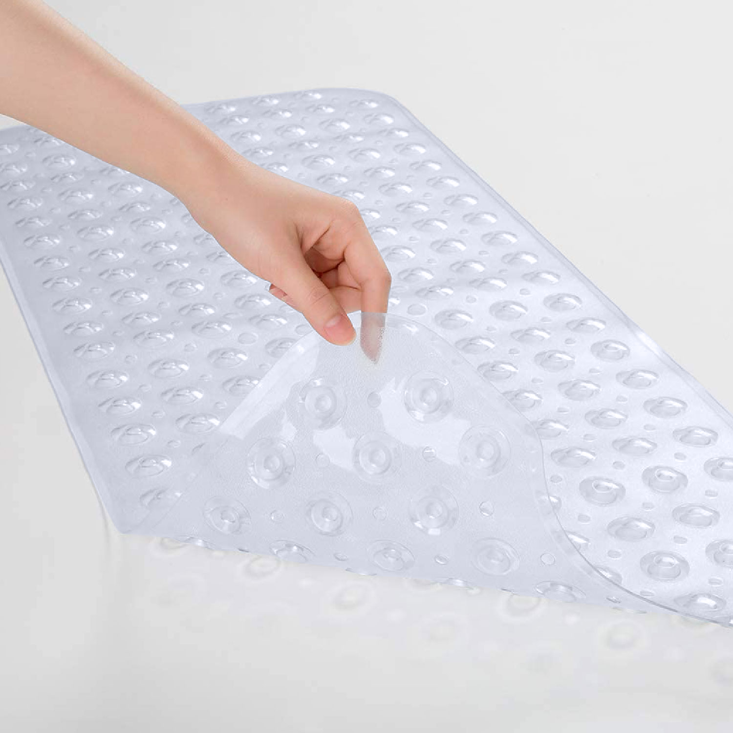 Shower Mat Extra Long Bath Mat Transparent