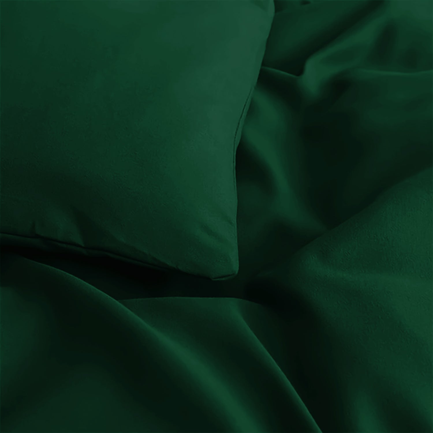 Plain Duvet Cover with Pillowcase Set