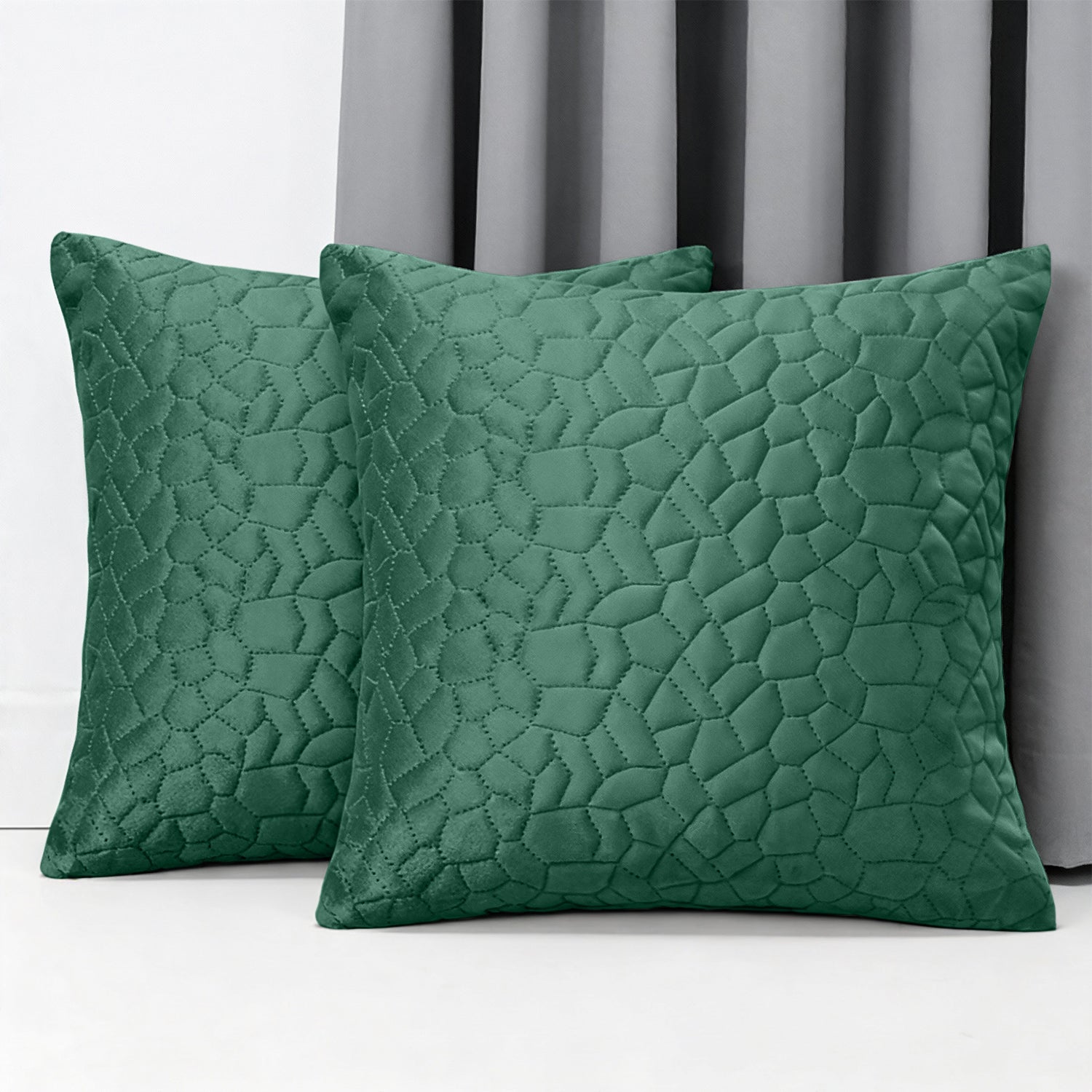 Luxury Velvet Cushion Cover with Pebble Embossed Texture – Pack Of 2