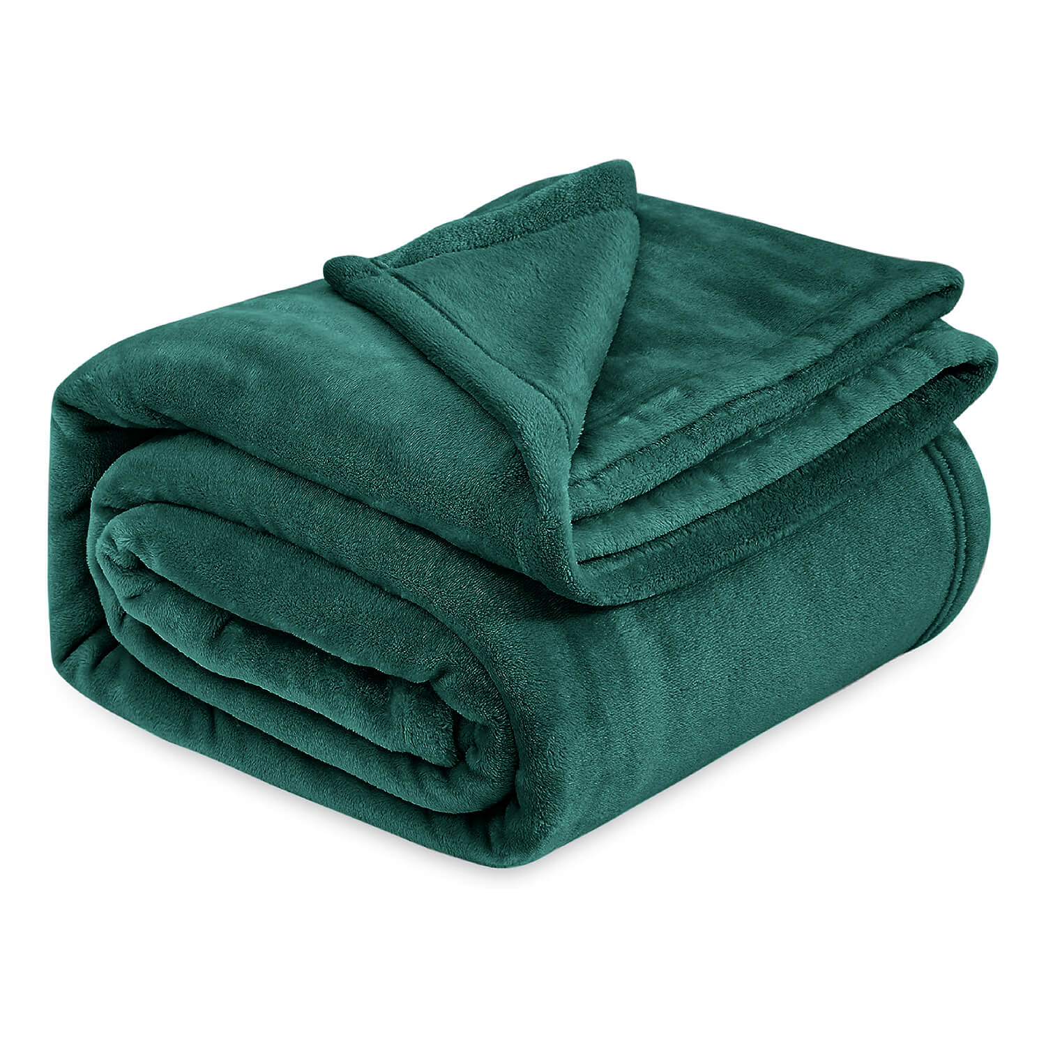 Emerald Green Fleece Throw Blanket
