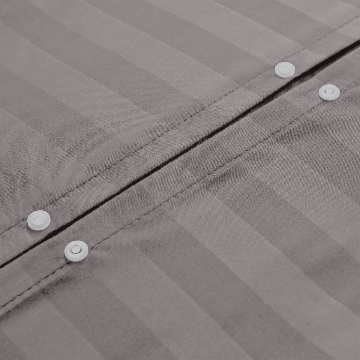 4 Piece Stripe Bedding Set - Duvet Cover, Pillowcases & Fitted Sheet