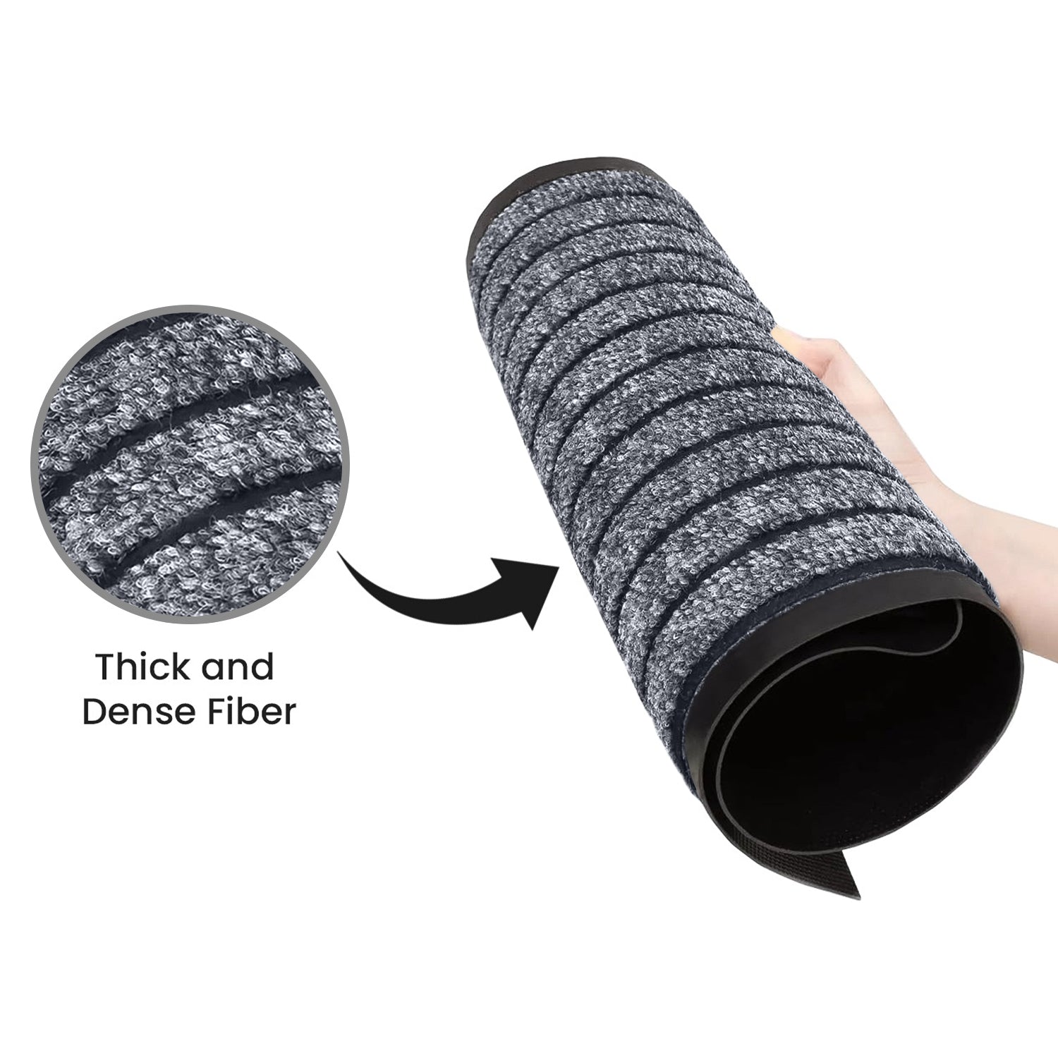 Heavy Duty Rubber Door Mat Non Slip Outdoor Indoor Entrance Mat