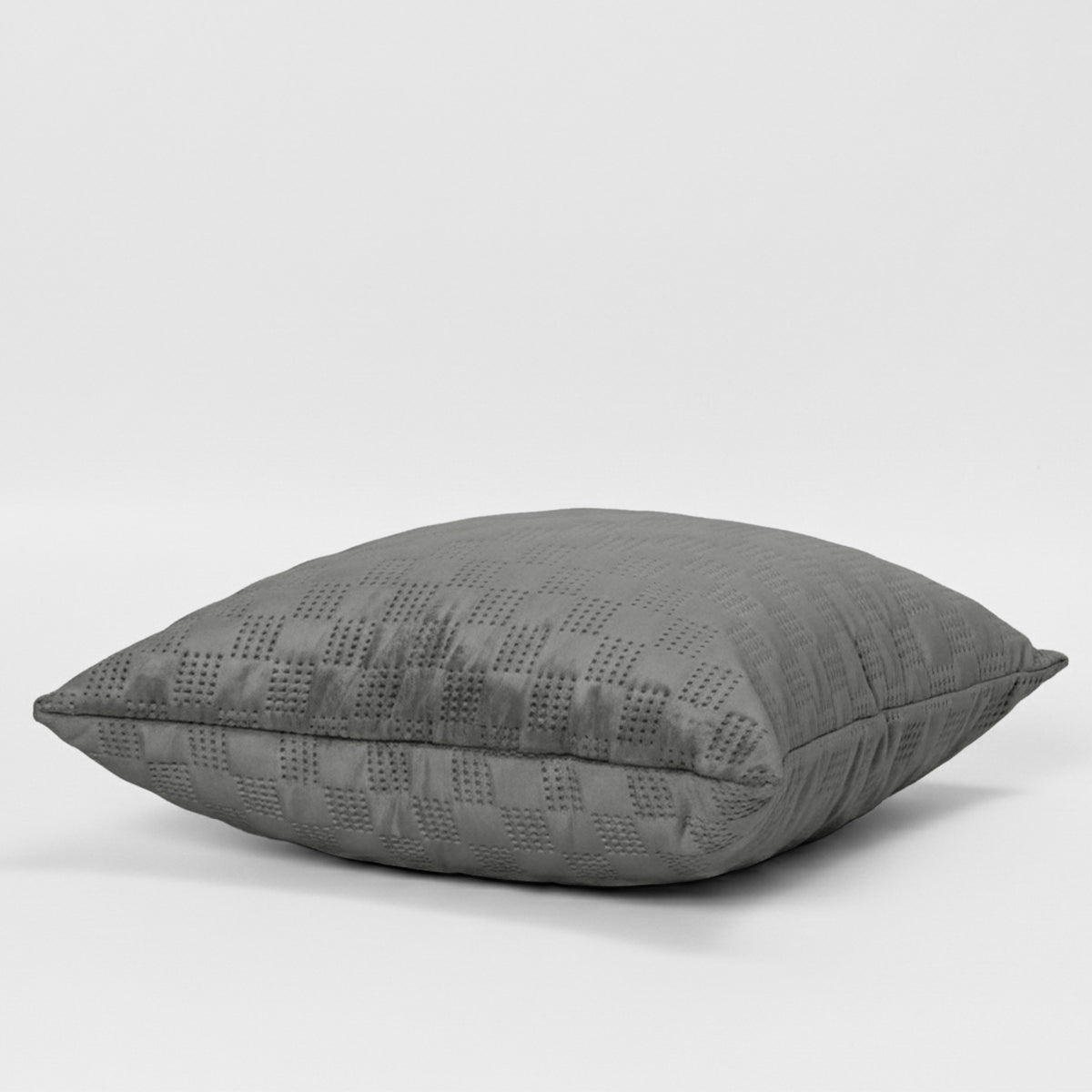 Checked Pattern Velvet Cushion Covers Pack Of 2