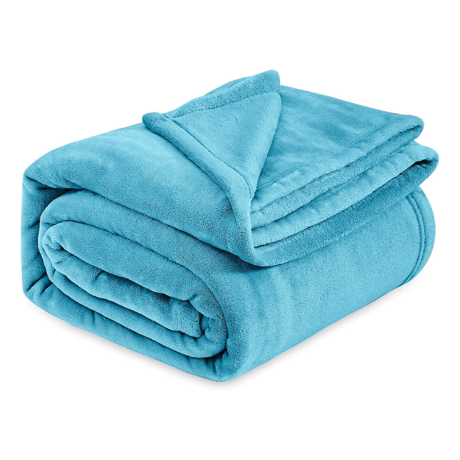 Light Blue Fleece Throw Blanket