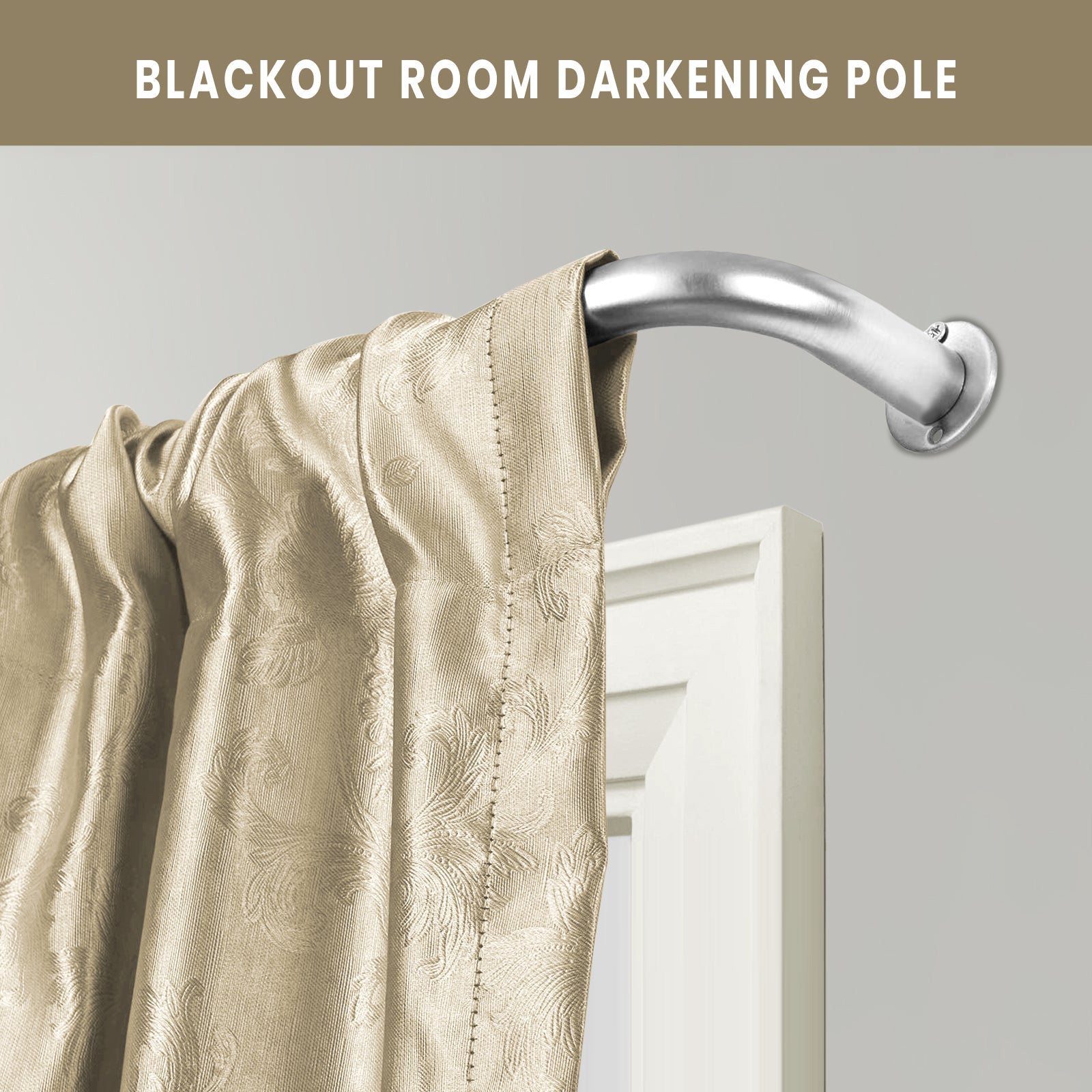 Extendable Room Darkening Blackout Curtain Pole