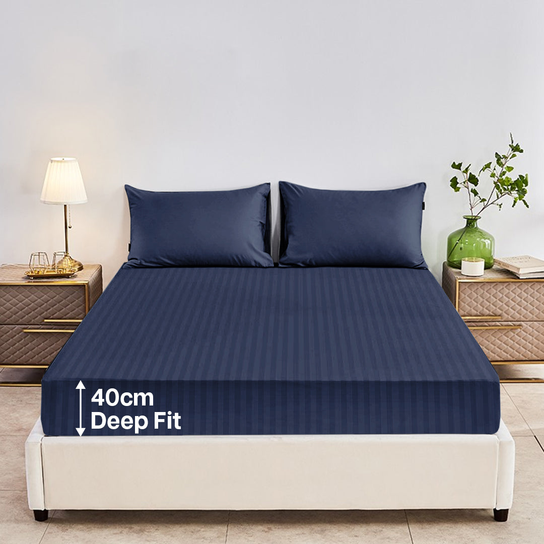 Deep Stripe Fitted Sheets 40CM