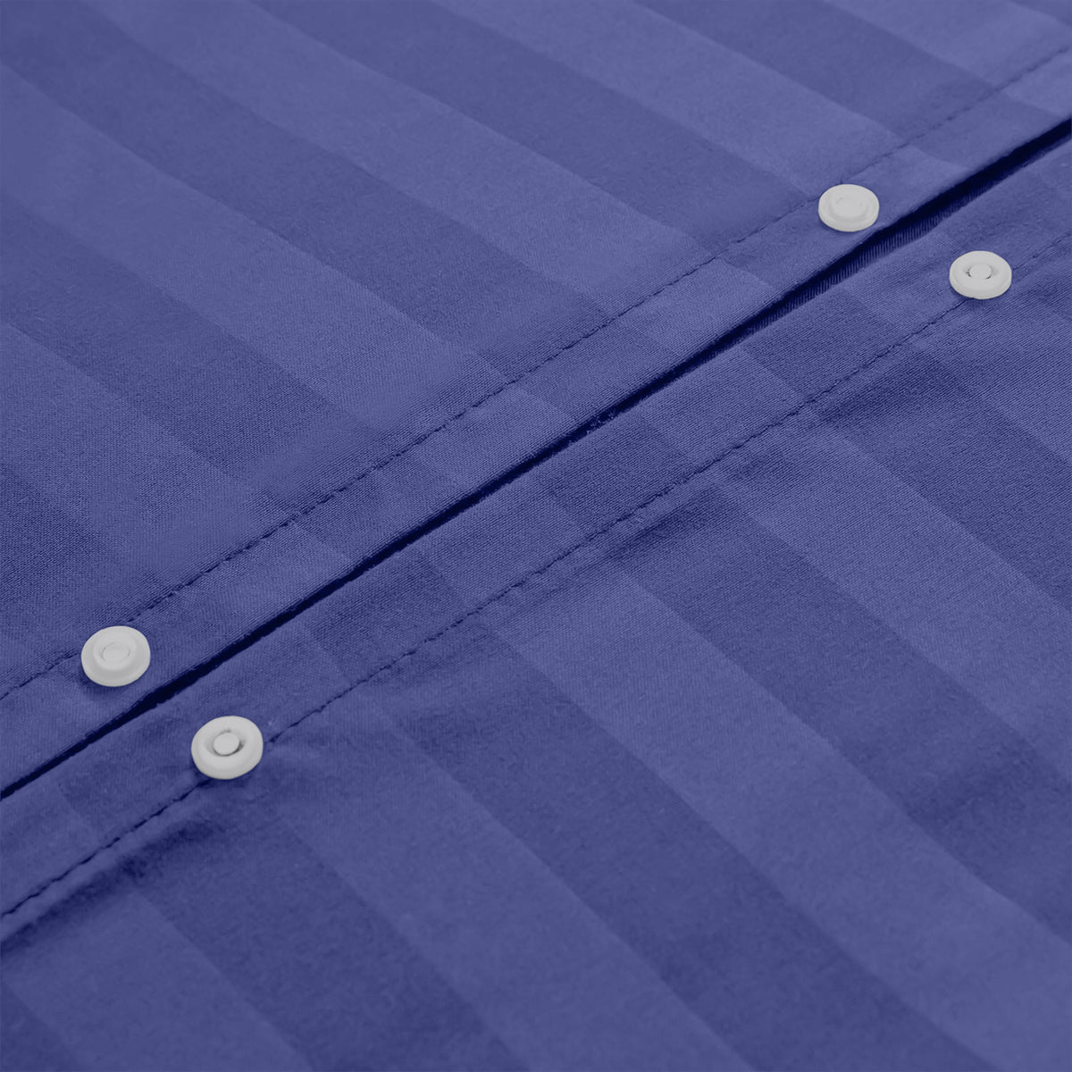 4 Piece Stripe Bedding Set - Duvet Cover, Pillowcases & Fitted Sheet