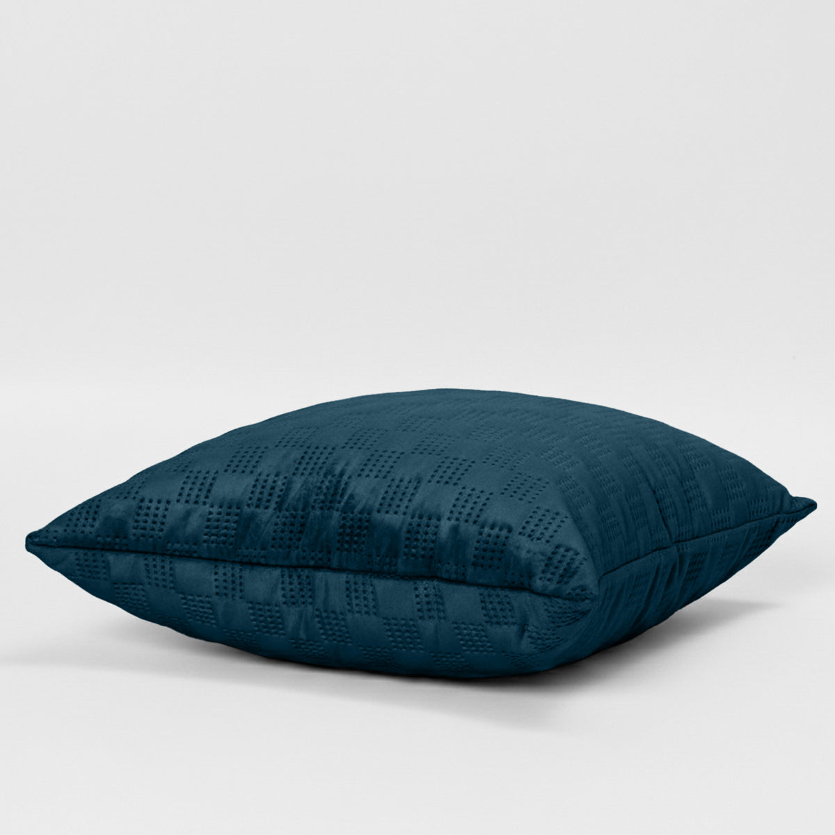 Checked Pattern Velvet Cushion Covers Pack Of 2