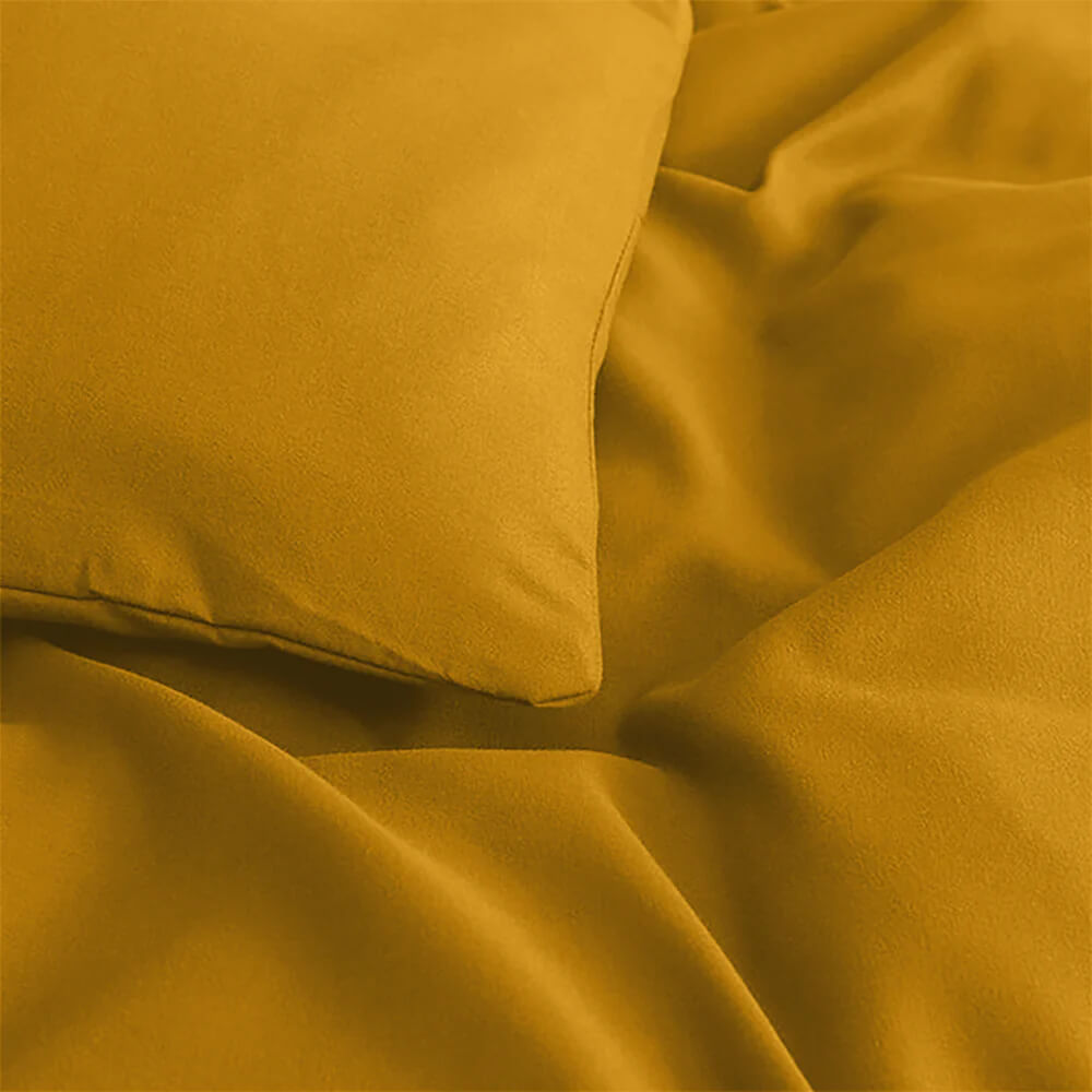 Plain Duvet Cover with Pillowcases Set