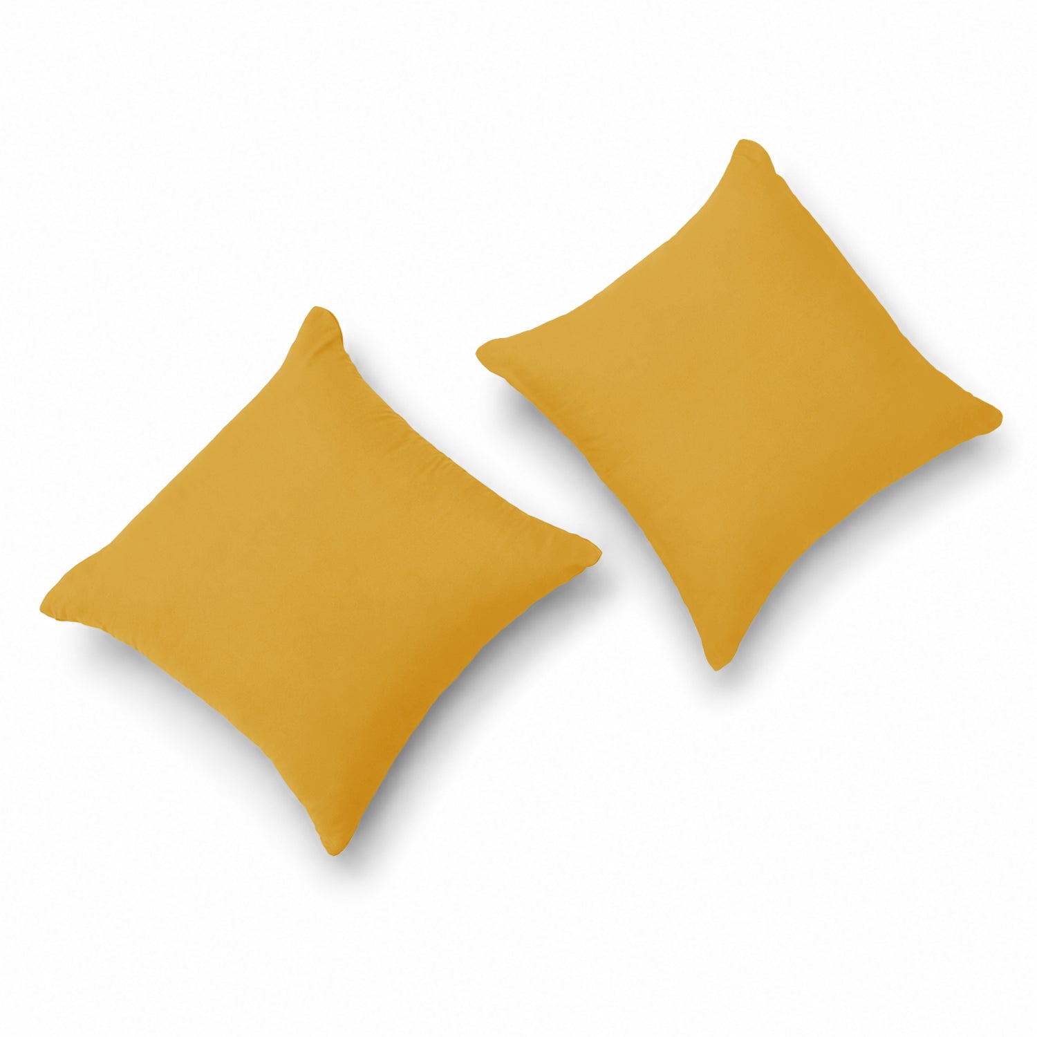Pair of Microfibre Plain Cushion Covers for Bed & Living Room