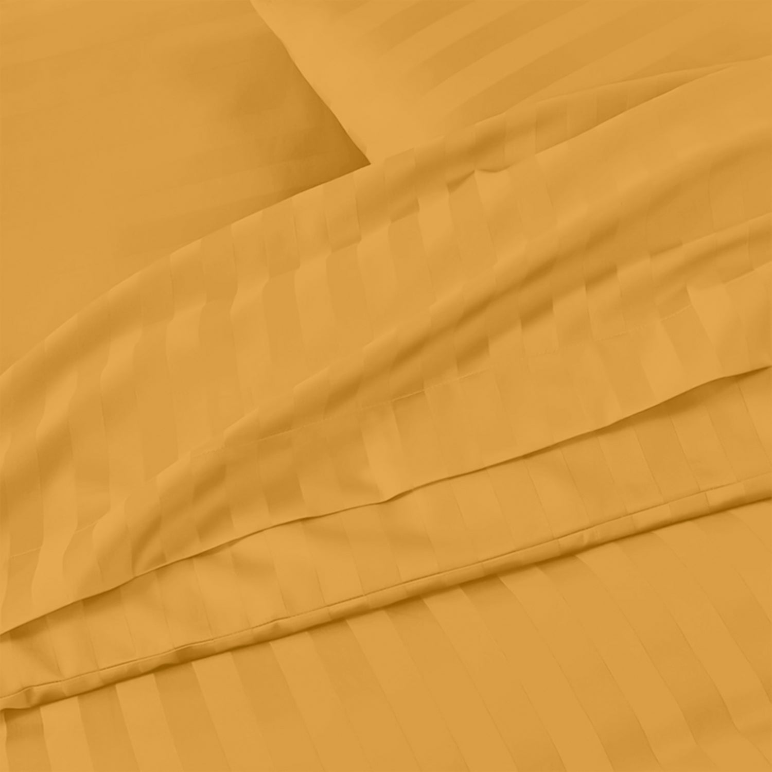 4 Piece Stripe Bedding Set - Duvet Cover, Pillowcases & Fitted Sheet