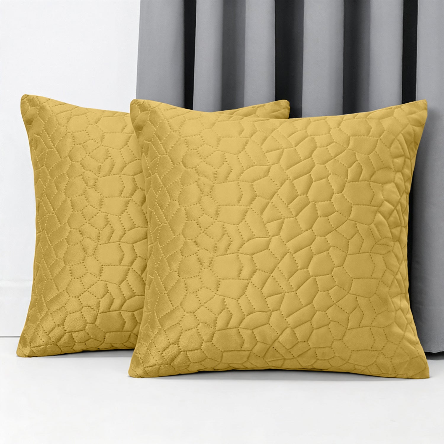Luxury Velvet Cushion Cover with Pebble Embossed Texture – Pack Of 2