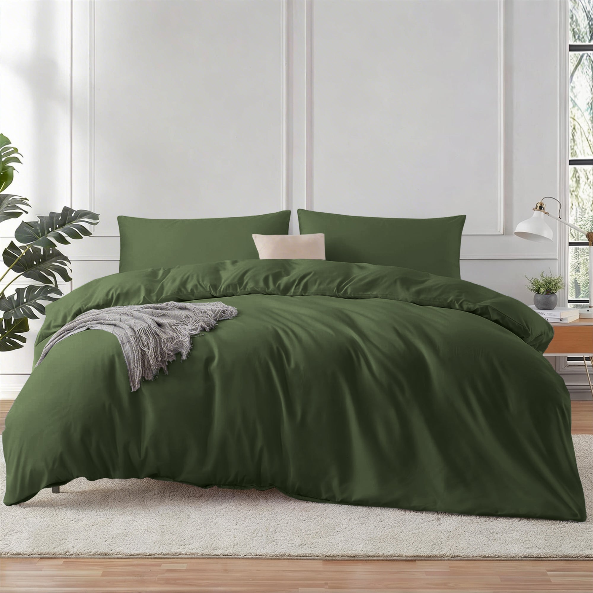 4 Piece Bedding Set Duvet Cover, Pillowcases & Fitted Sheet