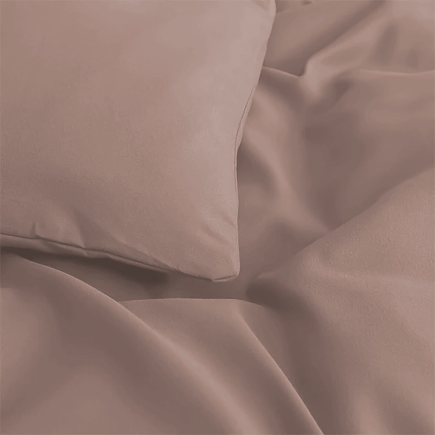 Plain Duvet Cover with Pillowcase Set