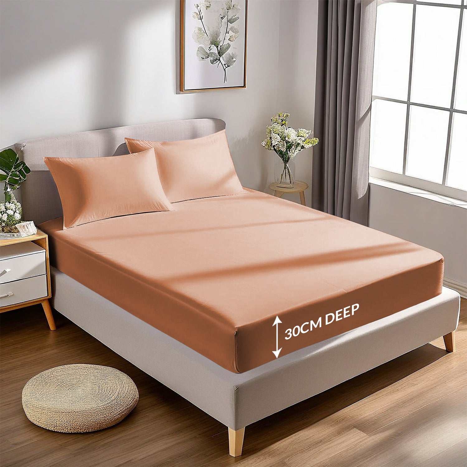 Extra Deep Fitted Sheets 25CM, 30CM & 40CM