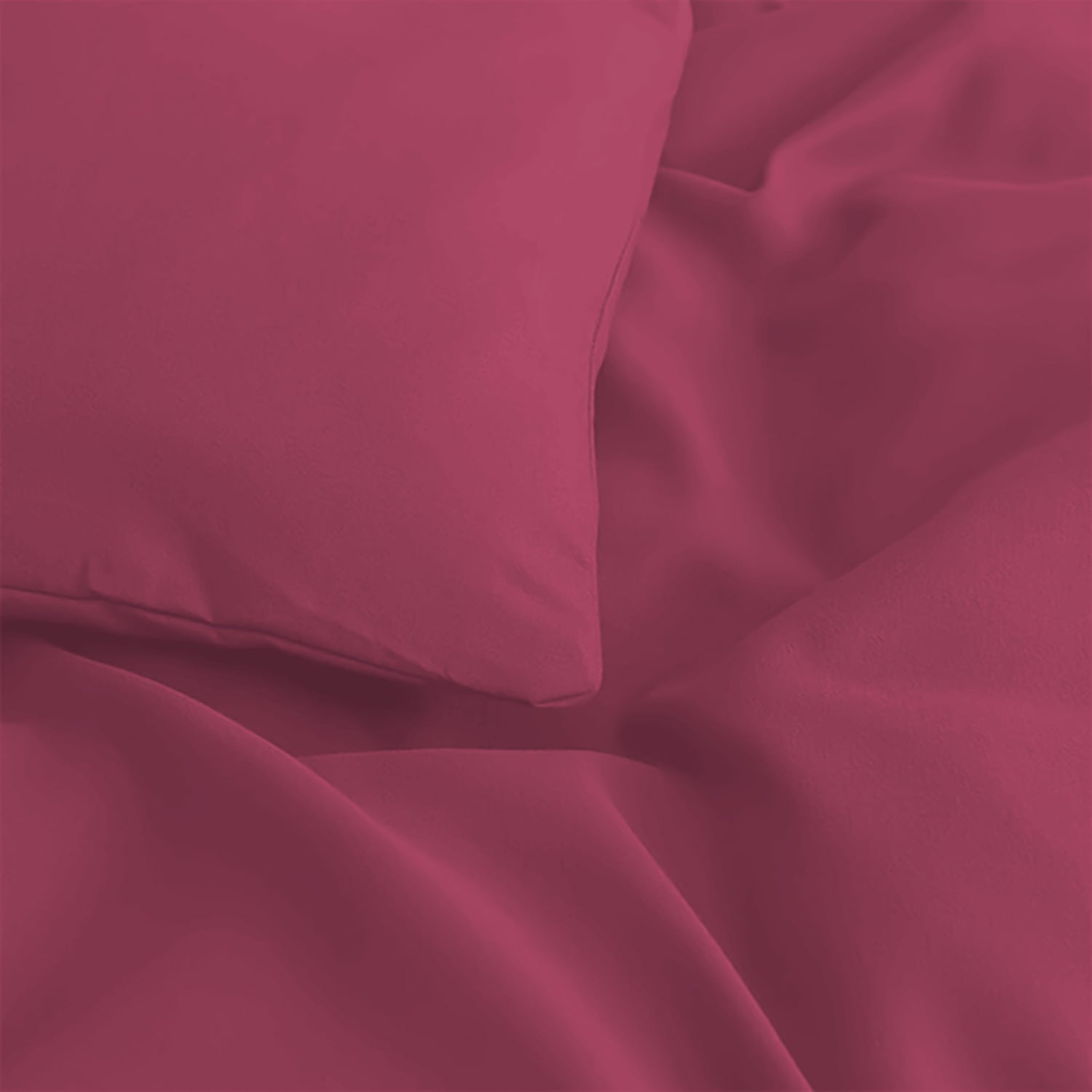 Plain Duvet Cover with Pillowcase Set