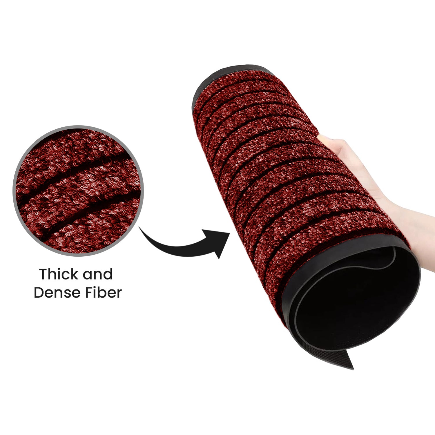 Heavy Duty Rubber Door Mat Non Slip Outdoor Indoor Entrance Mat