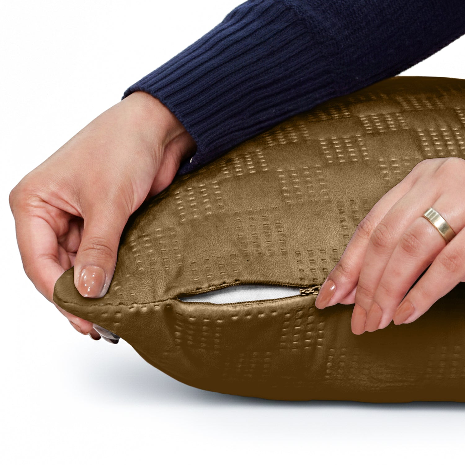 Checked Pattern Velvet Cushion Covers – Pack Of 2