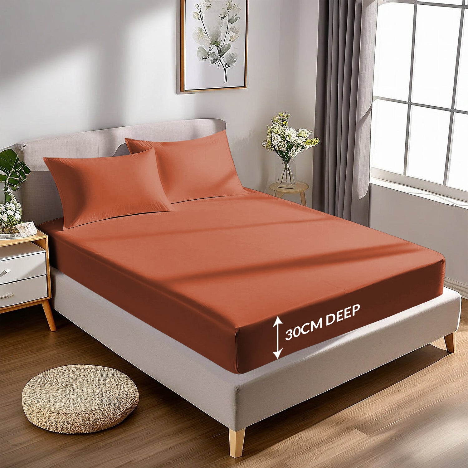 Extra Deep Fitted Sheets 25CM, 30CM & 40CM