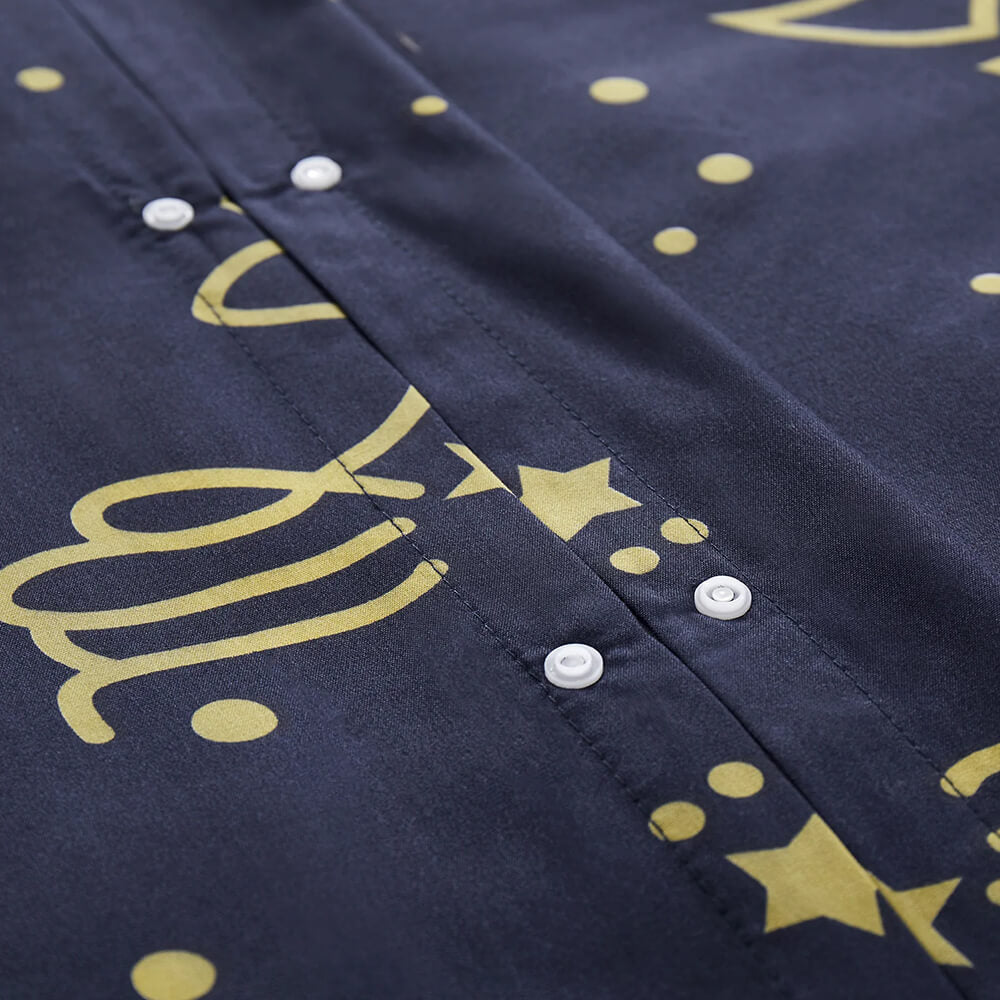 Constellation Star Printed Navy Duvet Cover