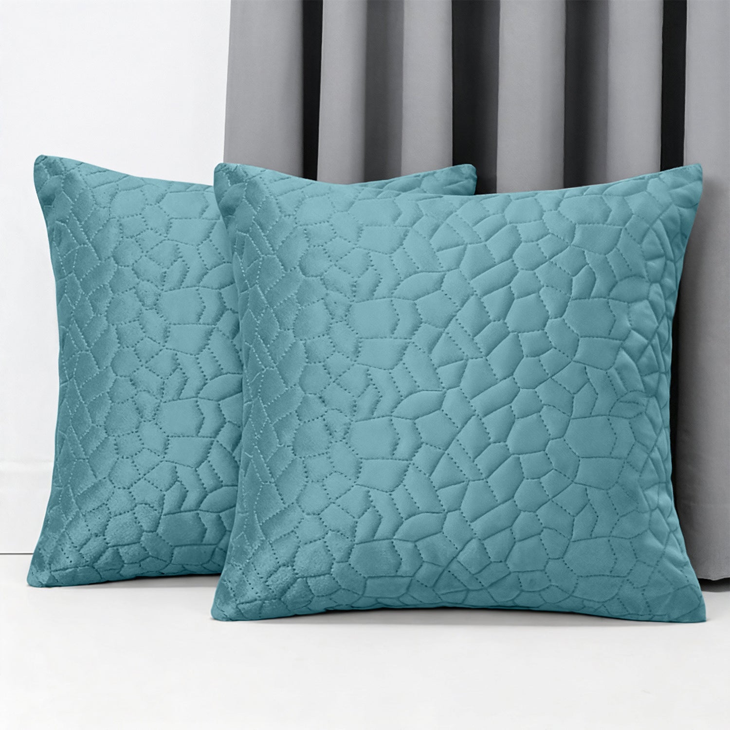 Luxury Velvet Cushion Cover with Pebble Embossed Texture – Pack Of 2