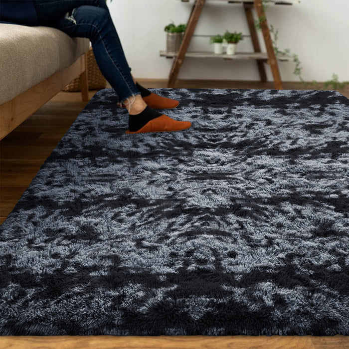 Faux Fur Soft Fluffy Tie Dye Shaggy Rugs