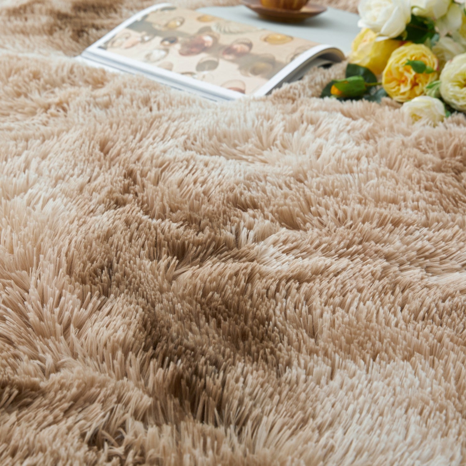 Faux Fur Soft Fluffy Tie Dye Shaggy Rugs