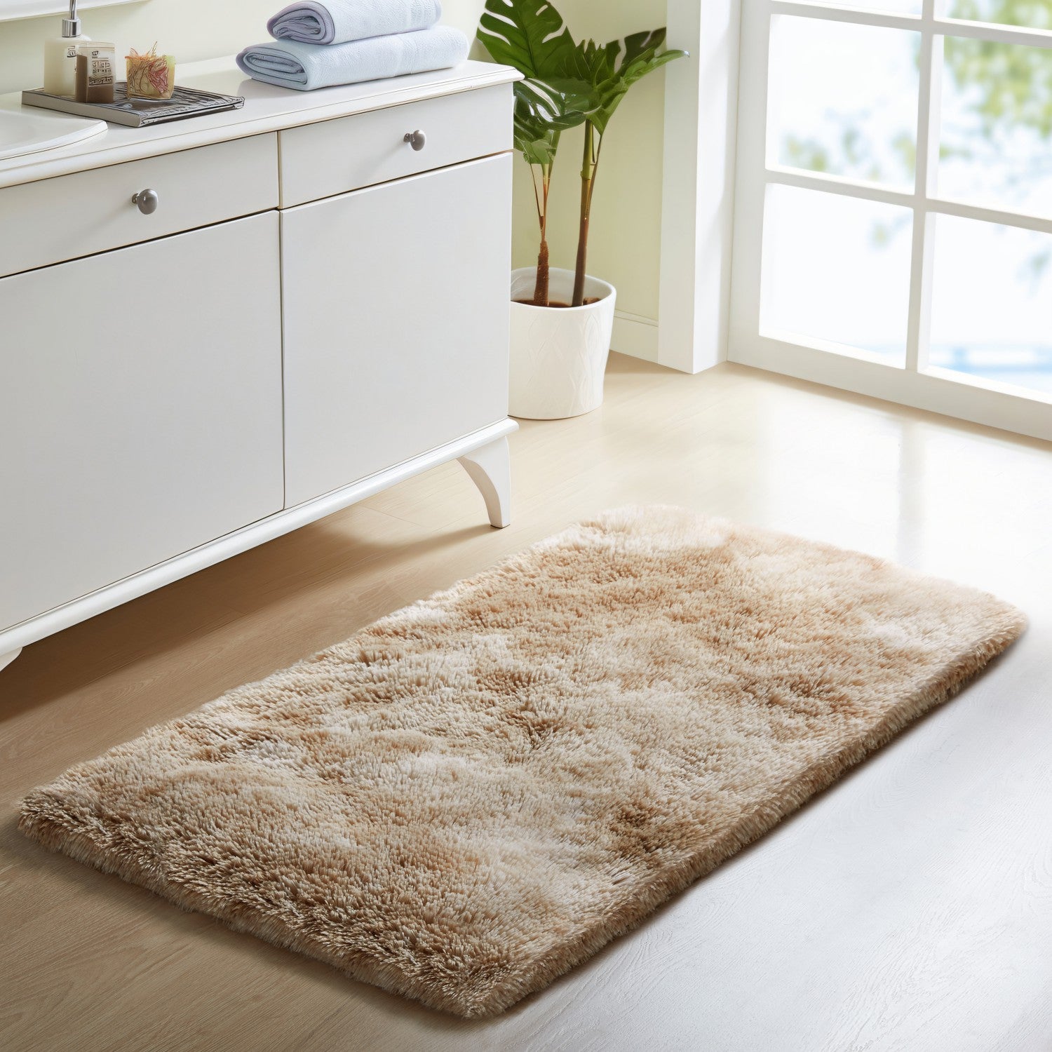 Faux Fur Soft Fluffy Tie Dye Shaggy Rugs