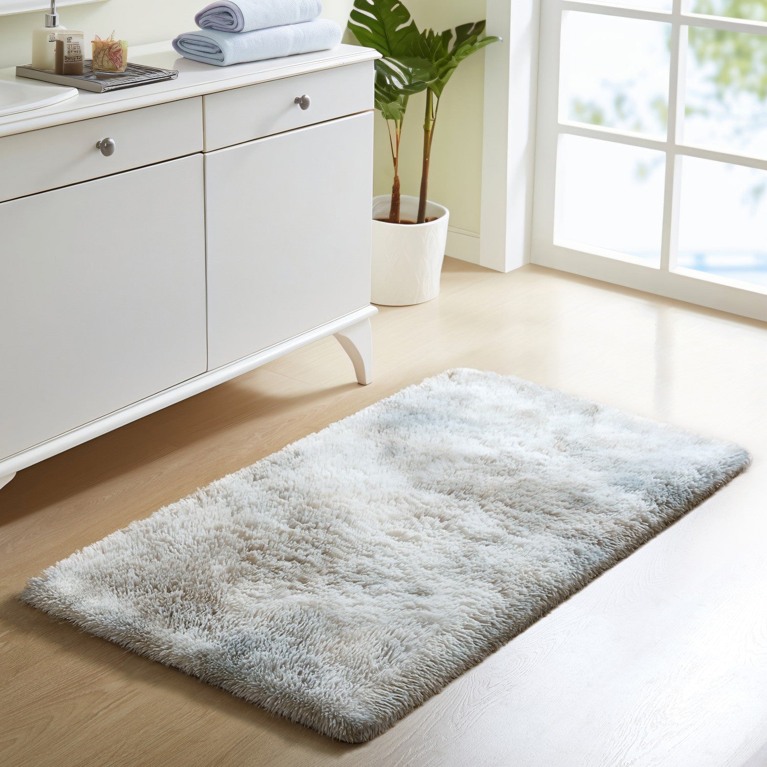 Faux Fur Soft Fluffy Tie Dye Shaggy Rugs