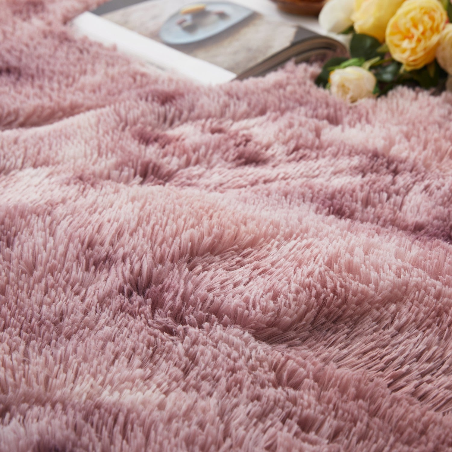 Faux Fur Soft Fluffy Tie Dye Shaggy Rugs