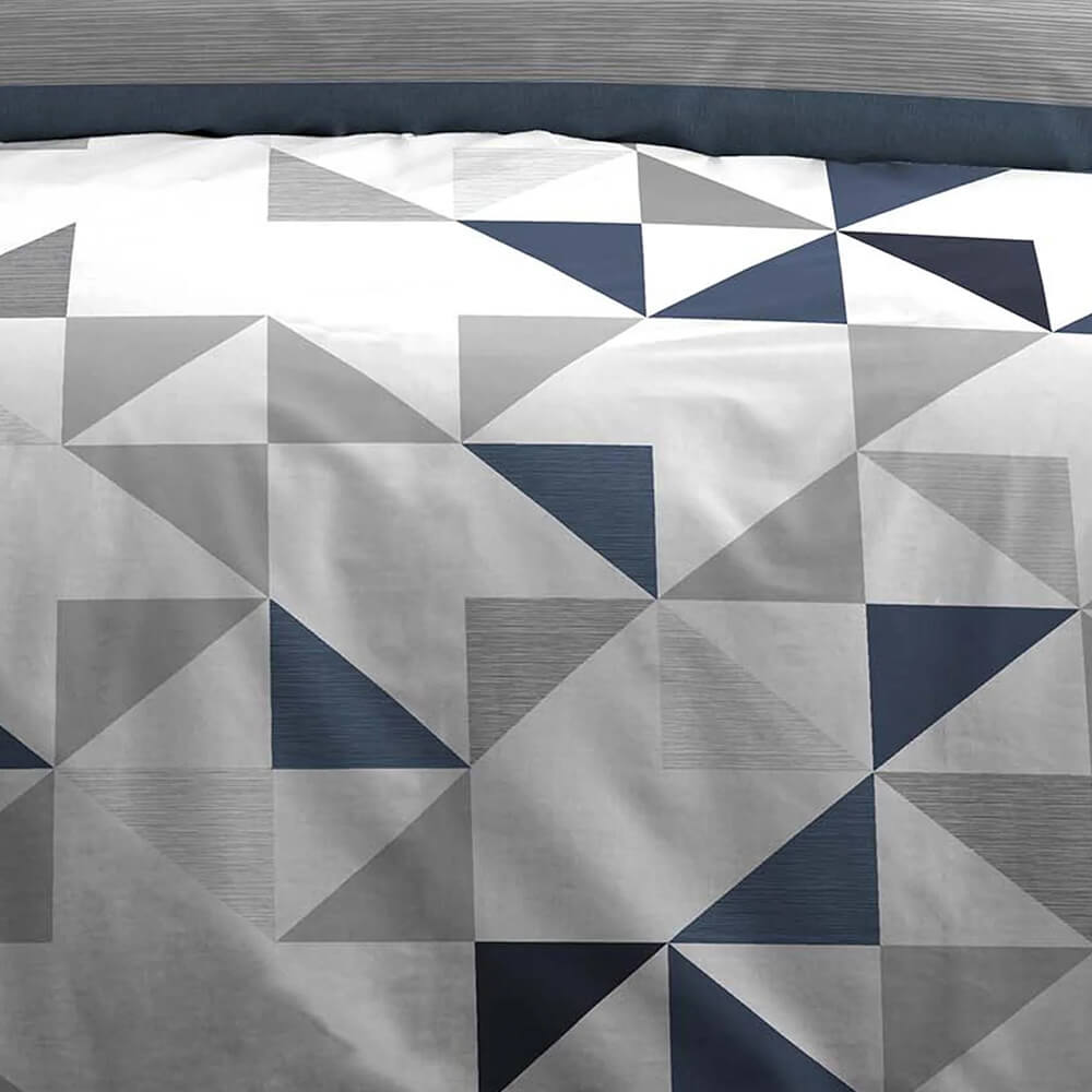 Abstract Triangle Printed Duvet Cover Set