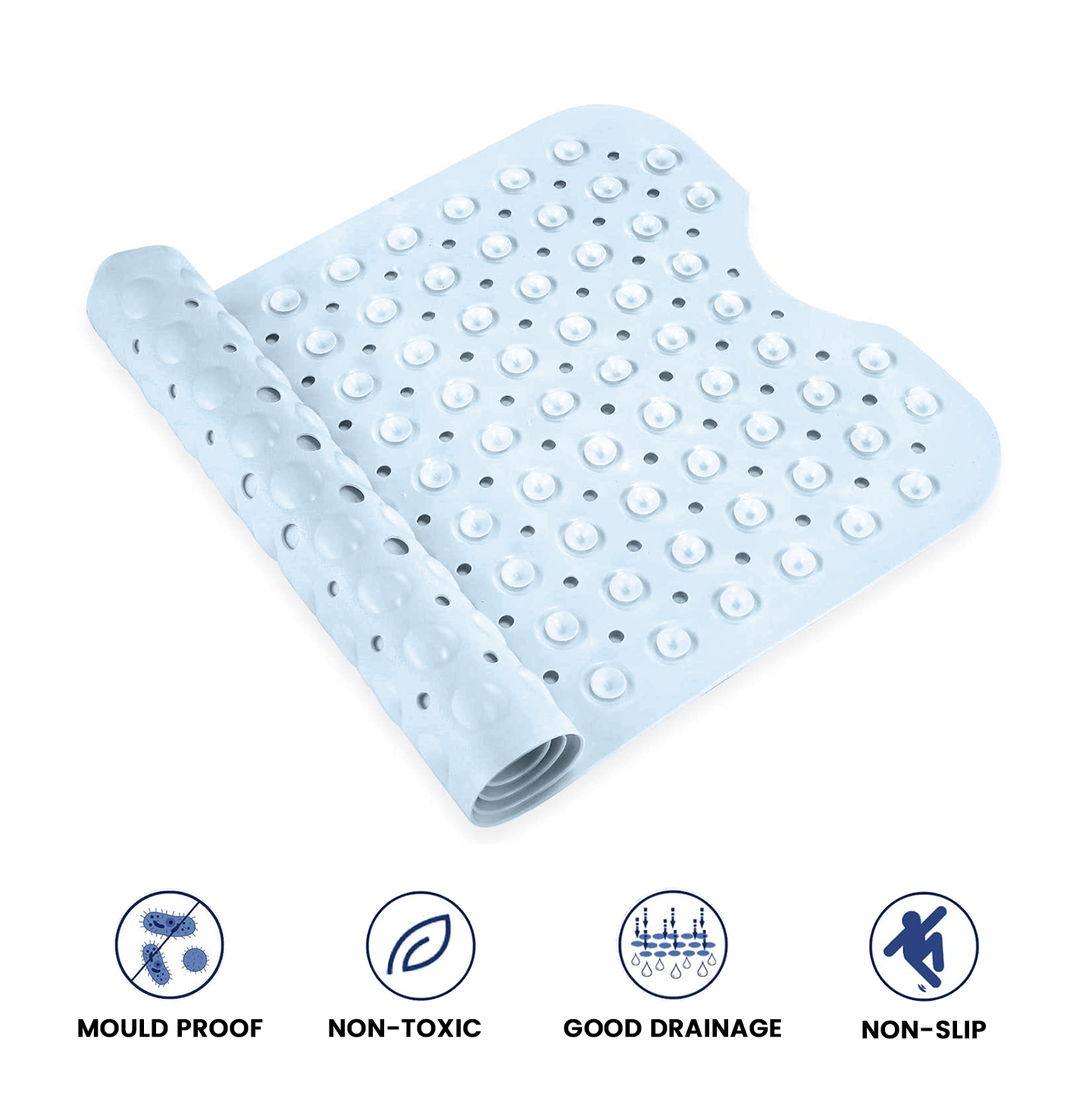 Bathroom Shower Mat White