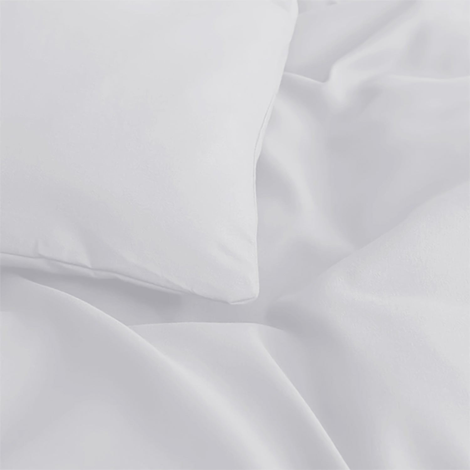 Plain Duvet Cover with Pillowcase Set