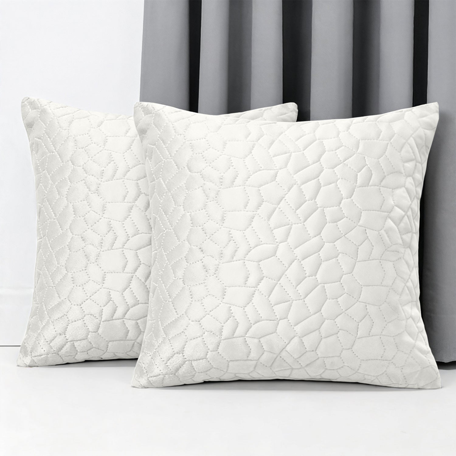 Luxury Velvet Cushion Cover with Pebble Embossed Texture – Pack Of 2
