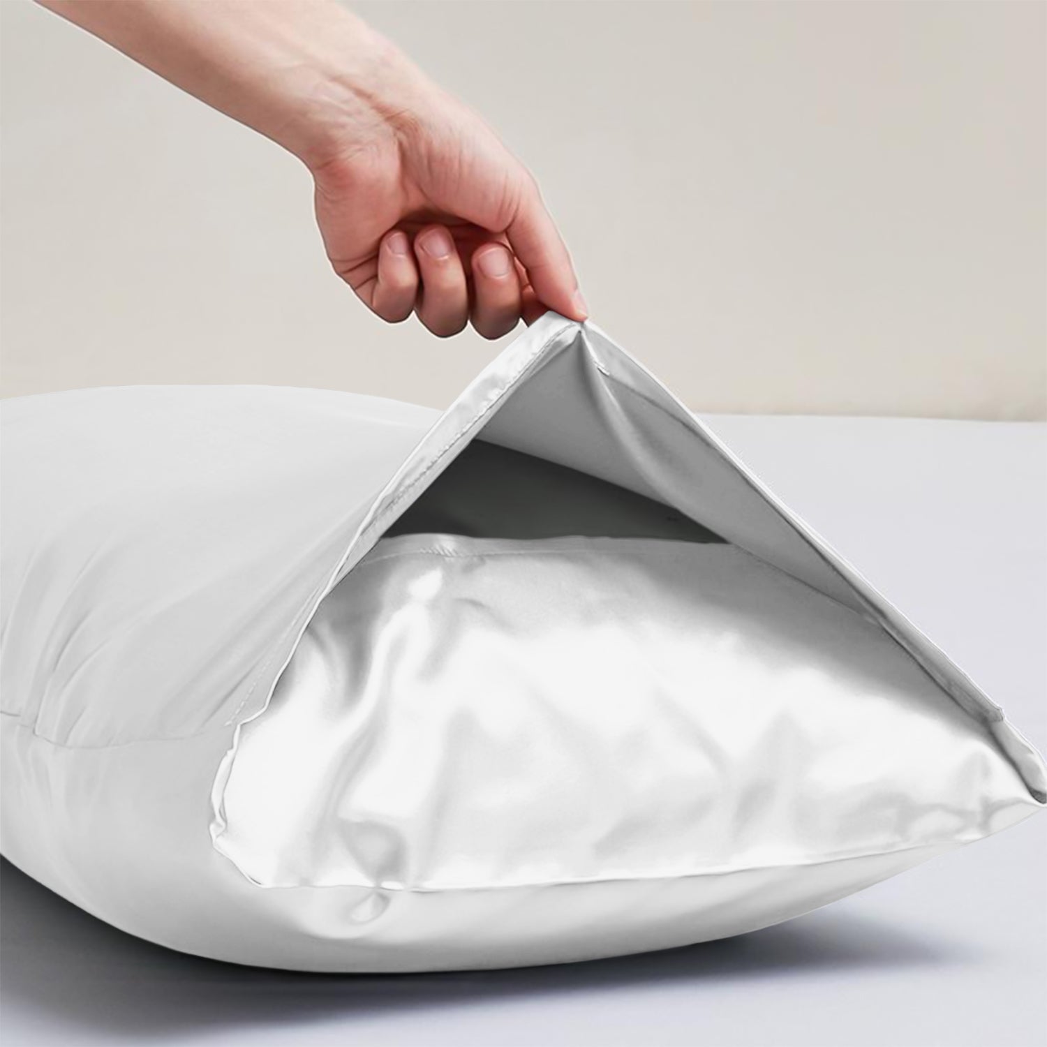 Satin Silk Pillowcases Pair